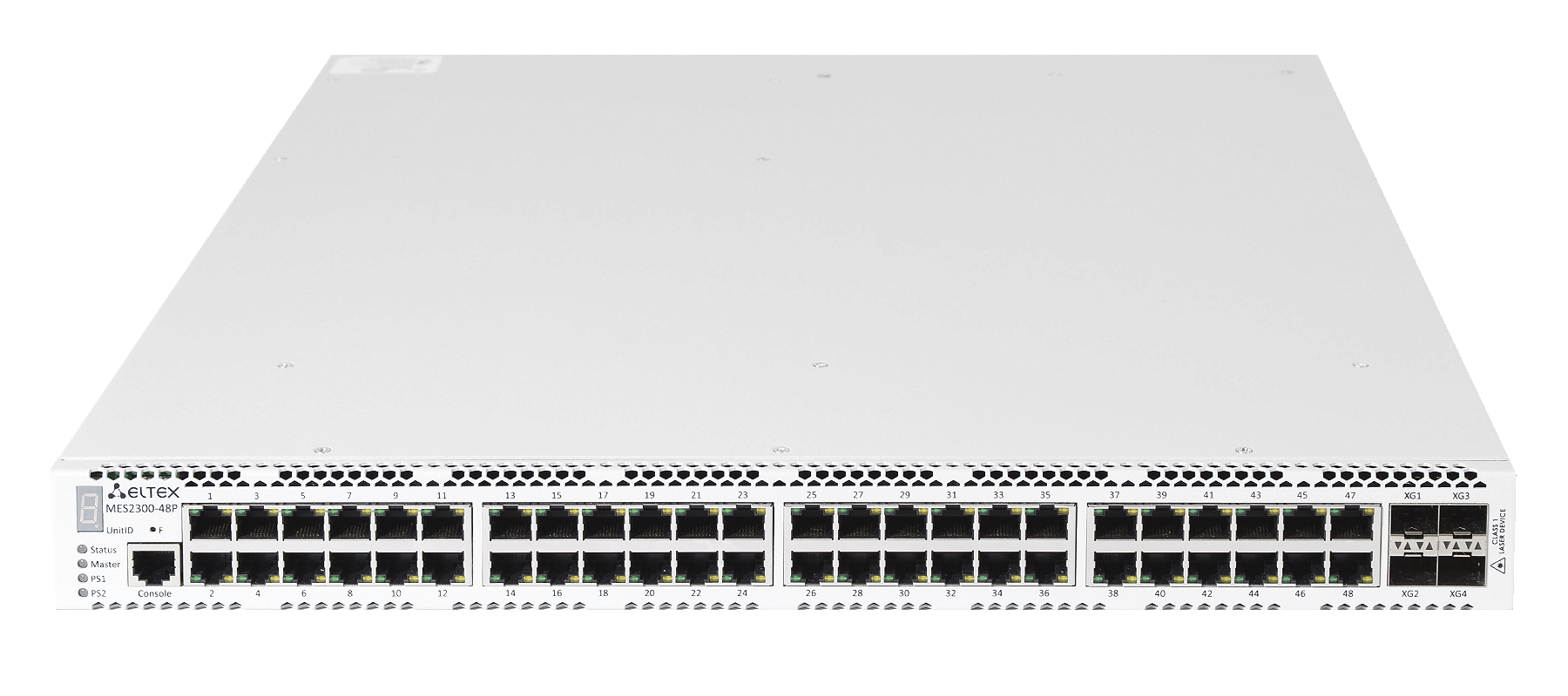 Ethernet-коммутатор MES2300B-48, 48x1G RJ45 + 4x10G SFP+, L3, 220V AC/12V DC